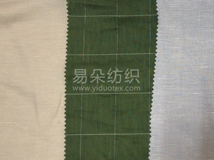 麻棉粘弹混纺色织